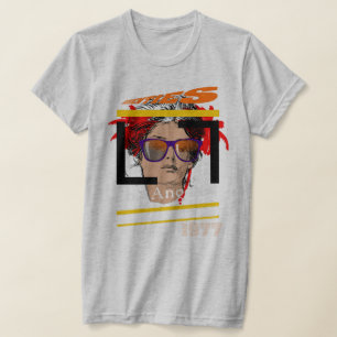 Los Angeles pop art californiaanse vrouw T-shirt