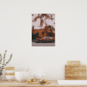 Los Angeles - Poster de la rue Miracle Mile (Cuisine)