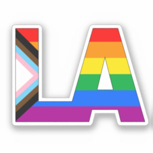Los Angeles Pride LGBTQ Progress Pride Sticker