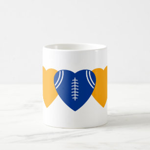 Los Angeles Rams Football Heart Design Koffiemok