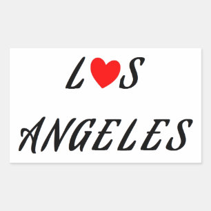 Los Angeles Red Rechthoekige Sticker
