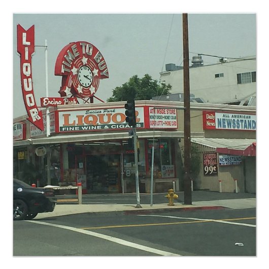 Los Angeles Retro Kijk Poster Perfect Poster (Voorkant)