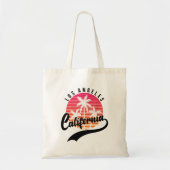 Los Angeles Retro Sunset Canvas tas (Voorkant)