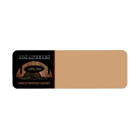 Los Angeles Return Address Label (Voorkant)