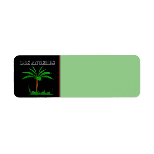 Los Angeles Return Address Label (Voorkant)