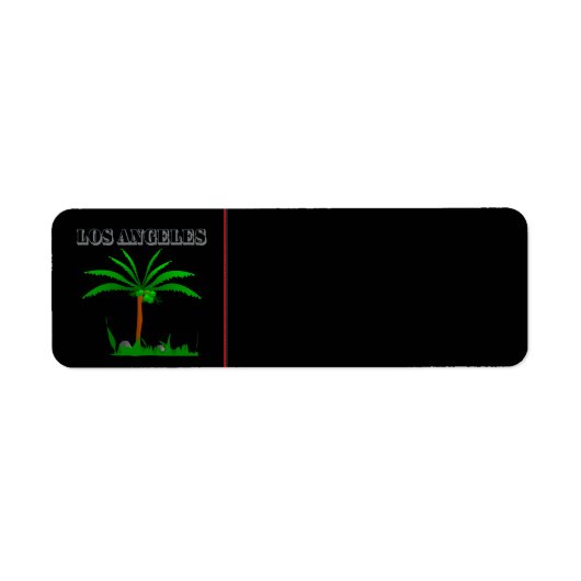 Los Angeles Return Address Label (Voorkant)
