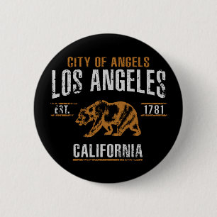 Los Angeles Ronde Button 5,7 Cm