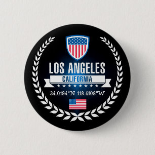 Los Angeles Ronde Button 5,7 Cm