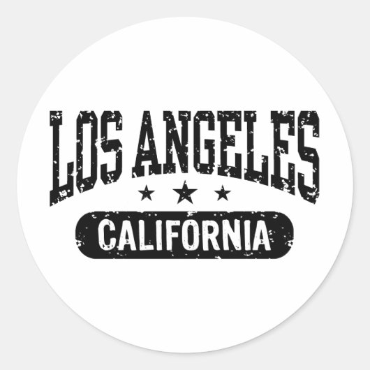 Los Angeles Ronde Sticker (Voorkant)