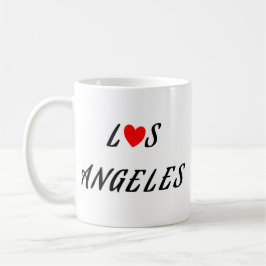 Los Angeles rood hart Koffiemok