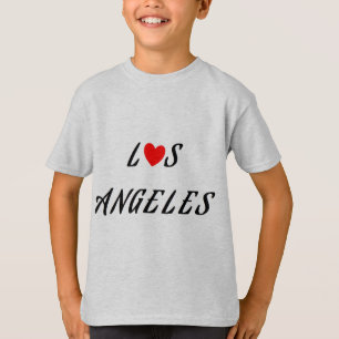 Los Angeles rood hart T-shirt