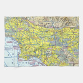 Los Angeles Sectional Chart Theedoek (Horizontaal)