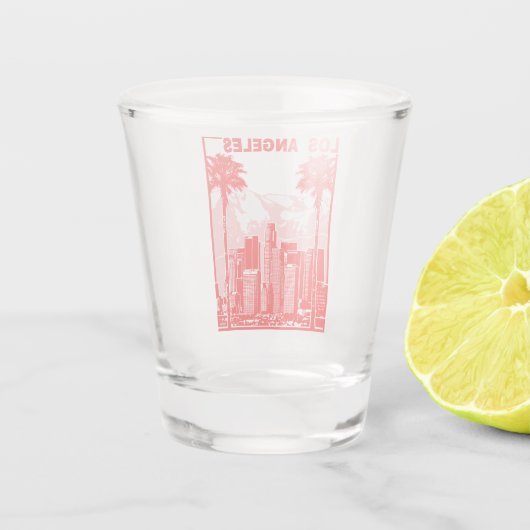 Los Angeles Shot Glas (Achterkant)