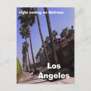 Los Angeles, sight seeing on Melrose Briefkaart