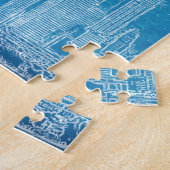 Los Angeles Skyline Blueprint Legpuzzel (Zijkant)