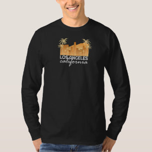 Los Angeles Skyline California voor La Fans T-shirt