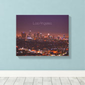 Los Angeles Skyline Canvas Afdruk (Insitu (Houten vloer))