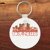 Los Angeles Skyline Design Sleutelhanger (Voorkant)