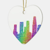 Los Angeles skyline Keramisch Ornament (Links)