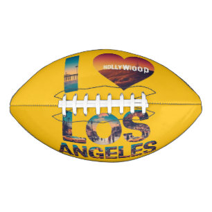 Los Angeles Skyline Sunset & Hollywood Typografie American Football