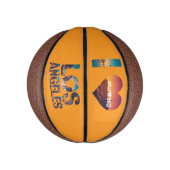 Los Angeles Skyline Sunset & Hollywood Typografie Basketbal (Verticaal)