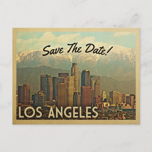 Los Angeles sparen de Datum  Briefkaarten (Voorkant)