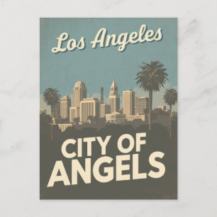 Los Angeles Stad van Engelen Briefkaart