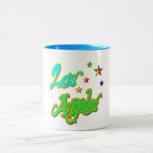 "Los Angeles Star 2" Cup Tweekleurige Koffiemok