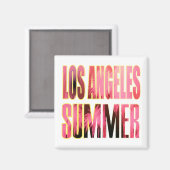 "Los Angeles Summer Letter Red" Magnet (Recto/Verso)