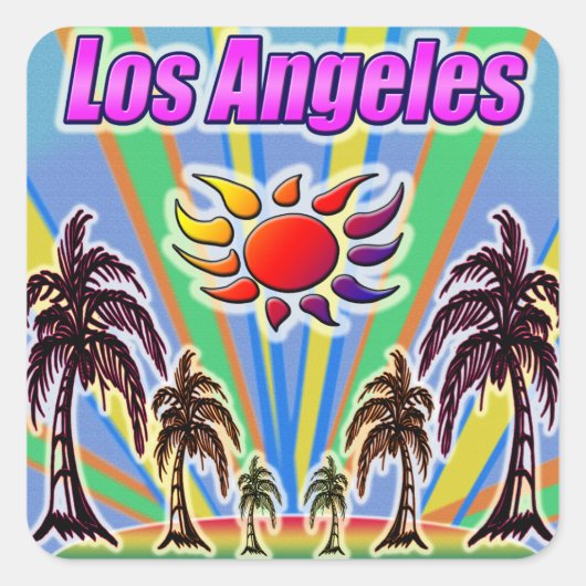 Los Angeles Summer Love Sticker (Voorkant)