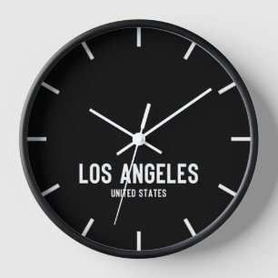 Los Angeles Time Zone Salle de presse Horloge mura