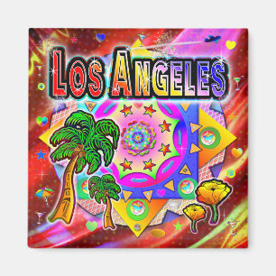 Los Angeles Tropical Friends Magnet