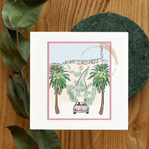 Los Angeles trouwt met cocktail Servet