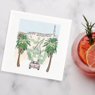 Los Angeles trouwt met cocktail Servet