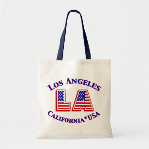 Los Angeles USA Patriotic Canvas Tas