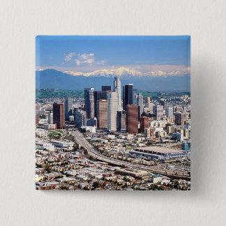 Los Angeles Vierkante Button 5,1 Cm