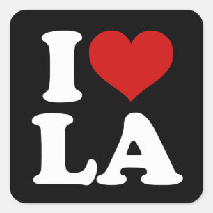Los Angeles Vierkante Sticker