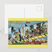 Los Angeles Vintage Briefkaart (Voorkant / Achterkant)