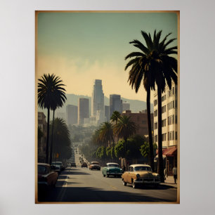 Los Angeles vintage poster