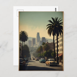 Los Angeles vintage poster Briefkaart