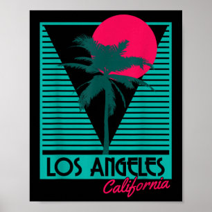 Los Angeles Vintage Retro La California Beach Souv Poster