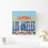 Los Angeles Wall Clock Vierkante Klok (Huis)