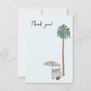 Los Angeles Watercolor Dankkaart Bedankkaart