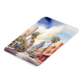 Los Angeles waterverf kunst Magneet (Linkerzijde)