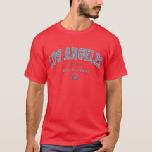 Los Angeles West Coast Vintage Varsity Heren T-Shi