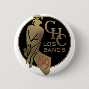 Los Banos 1989 Ronde Button 5,7 Cm