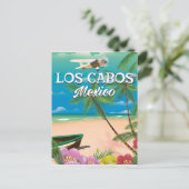 Los Cabos Mexico Beach poster Briefkaart (Staand voorkant)