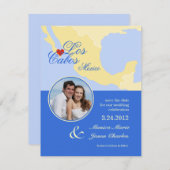 Los Cabos Mexico Save the Date Foto Aankondiging (Voorkant / Achterkant)