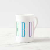 L'os en cuir de la Chine Mug (Devant droit)