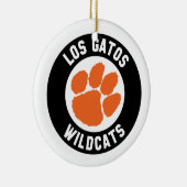 Los Gatos Wildcats Pawprint Ornament (Rechts)